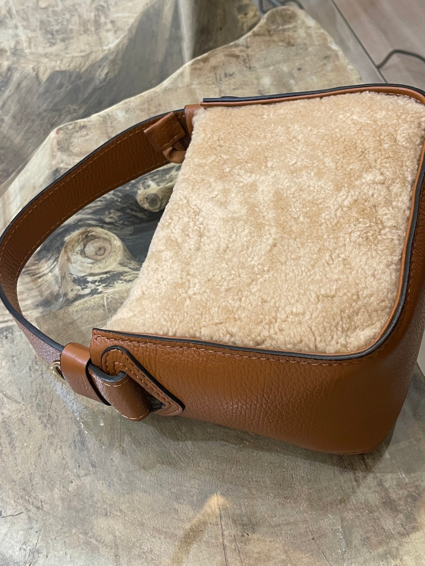 Leather teddy bag